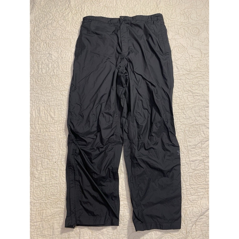 Walter Hagen Golf Rain Pants Mens XL Black Ankle‎ Zip Waterproof Windbreaker